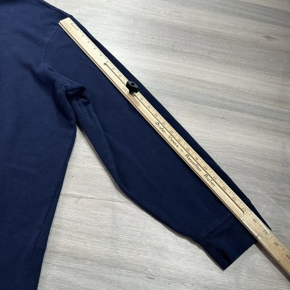 Polo Ralph Lauren Pullover Mens 2XL Navy Estate Rib Quarter Zip Cotton Pony Logo